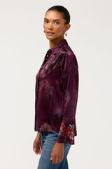 Johnny Was Western Flutter Sleeve Blouse - Tazari, side
