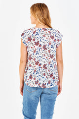 Dear John Denim - Tops - Yanis Printed Top Lotus Trail