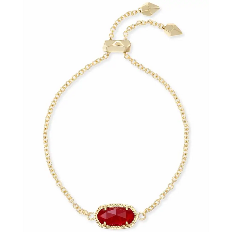 Kendra Scott - Elaina Adjustable Chain Bracelet - Ruby Red