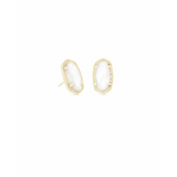 Kendra Scott - Ellie Gold Stud Earrings - White Mother