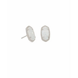 Kendra Scott - Ellie Silver Stud Earrings - Iridescent Drusy