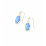 Kendra Scott - Lee Gold Drop Earrings - Ocean Kyocera Opal