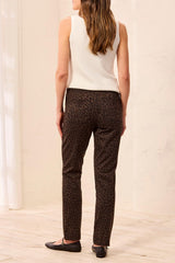 Ponte Pull-On Ankle Pants in Hickory - view 2