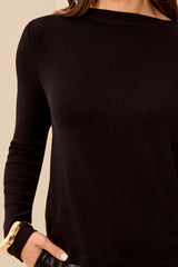 Wear Two Ways Button-Front Knit Top in Black - view 3