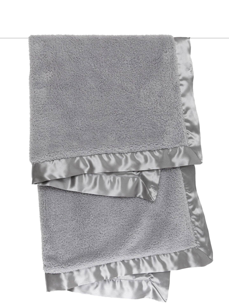 Little Giraffe - Chenille Satin™ Baby Blanket: White
