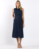 Chelsea Dress in Navy Saddle by Jude Connally