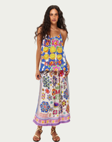 ME369 Vanessa Markers Printed Skirt