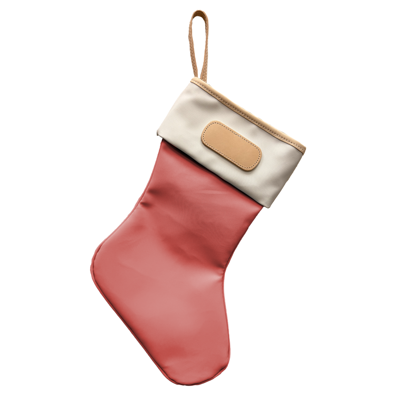 Jon Hart Design - Christmas Stocking - Coral Coated Canvas