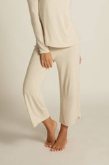 Faceplant Dreams - Wide-leg Capri Pant: Sage / Large