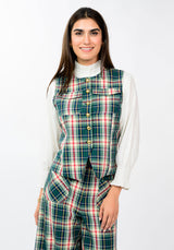 Tartan Plaid Vest in Hunter by Ivy Jane, view 1