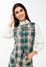 Tartan Plaid Vest in Hunter by Ivy Jane, view 2