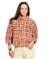 Plaid Shag Jacket in Multi