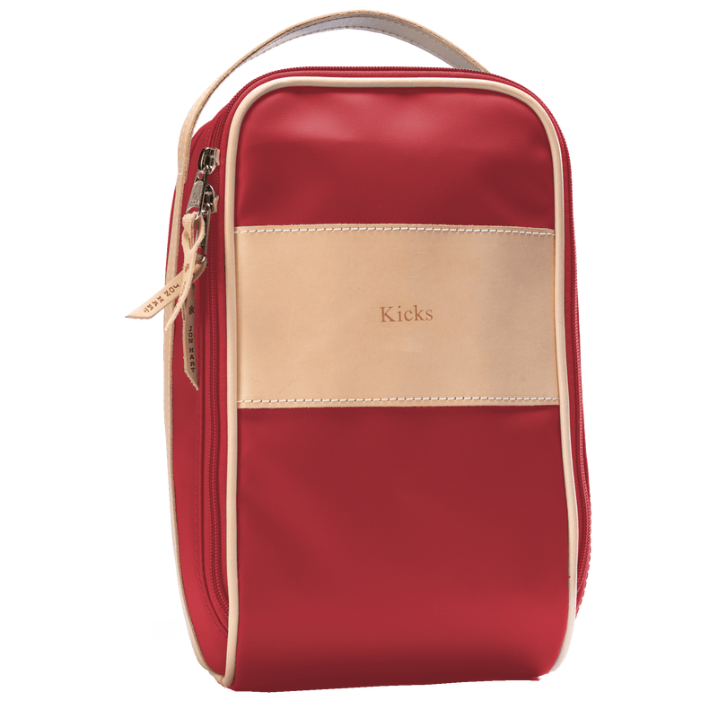 Jon Hart Design - Shoe Bag - Red Coated Canvas