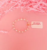 Lolo Pearl Bracelet in Gold by Beaded Blondes