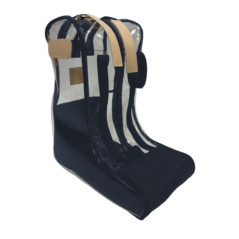 Jon Hart Design - Clear Boot Bag (new) - Navy Coated Canvas