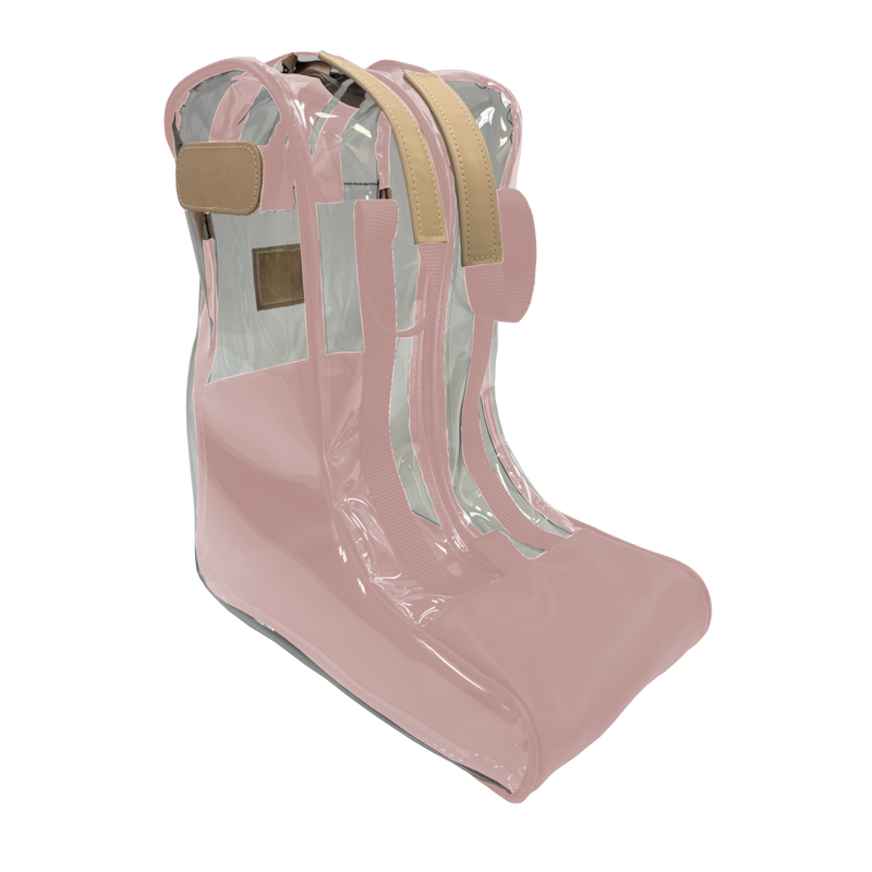 Jon Hart Design - Clear Boot Bag (new) - Rose Coated Canvas