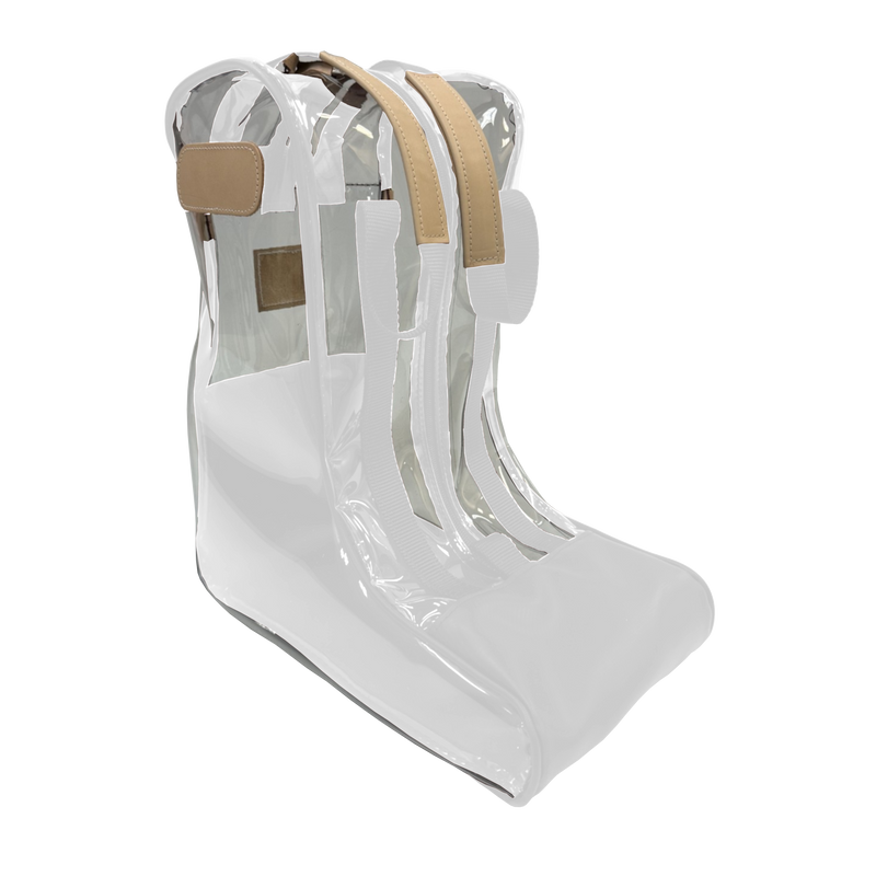 Jon Hart Design - Clear Boot Bag (new) - White Coated Canvas