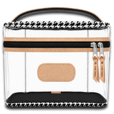 Jon Hart Clear Makeup Case - Berry Coated Canvas