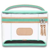 Jon Hart Clear Makeup Case - Ocean Blue Coated Canvas