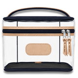 Jon Hart Clear Makeup Case - Red Coated Canvas