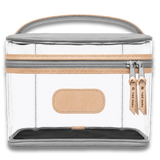 Jon Hart Clear Makeup Case - White Coated Canvas