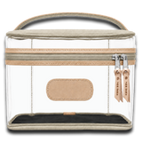 Jon Hart Clear Makeup Case - Ice Blue Coated Canvas