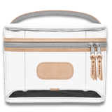 Jon Hart Clear Makeup Case - Kelly Green Coated Canvas