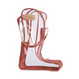 Jon Hart Design - Clear Tall Boot Bag (new) - Coral Coated