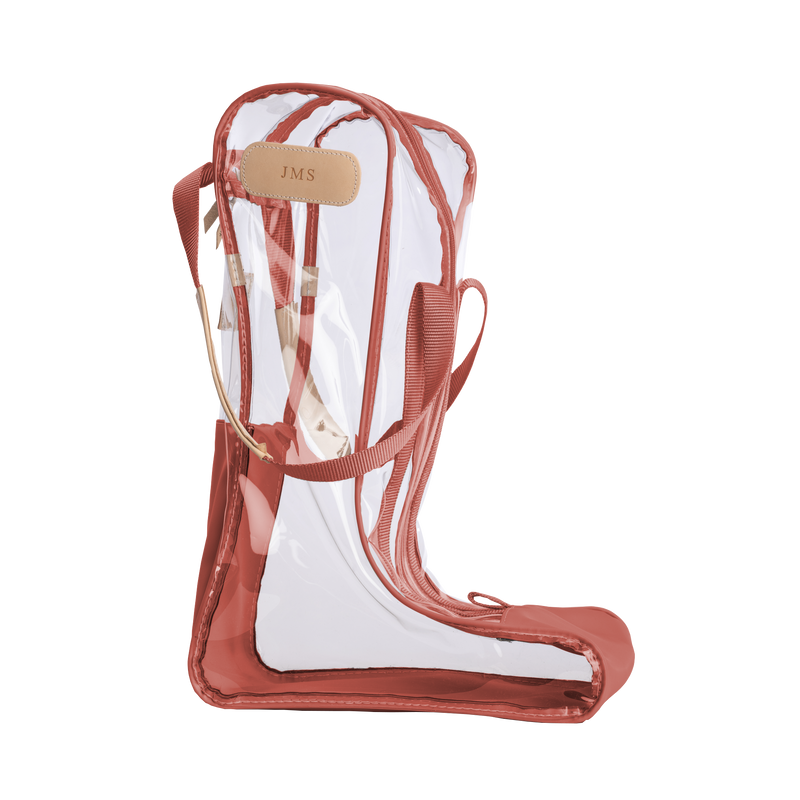Jon Hart Design - Clear Tall Boot Bag (new) - Coral Coated
