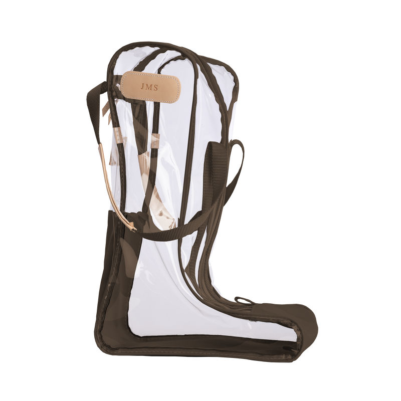 Jon Hart Design - Clear Tall Boot Bag (new) - Espresso