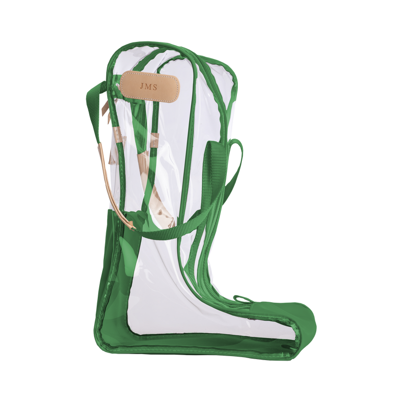 Jon Hart Design - Clear Tall Boot Bag (new) - Kelly Green