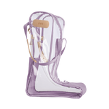 Jon Hart Design - Clear Tall Boot Bag (new) - Lilac Coated