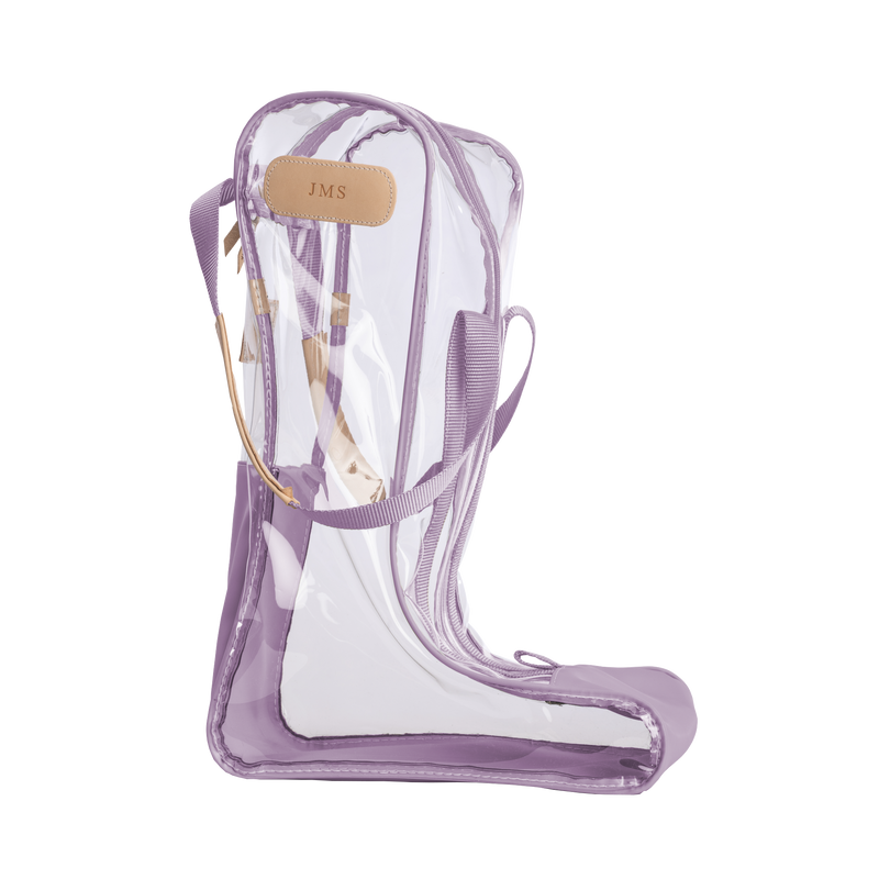 Jon Hart Design - Clear Tall Boot Bag (new) - Lilac Coated