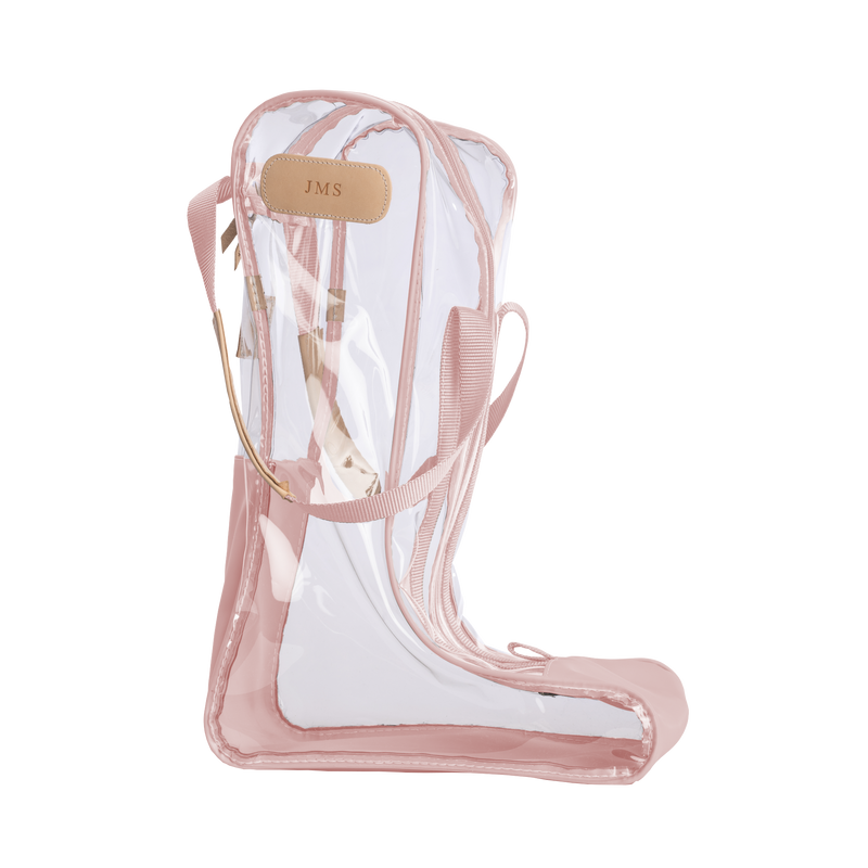 Jon Hart Design - Clear Tall Boot Bag (new) - Rose Coated