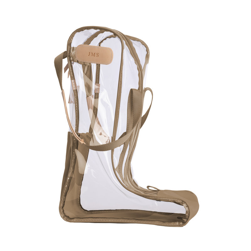 Jon Hart Design - Clear Tall Boot Bag (new) - Saddle Coated