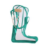 Jon Hart Design - Clear Tall Boot Bag (new) - Teal Coated