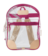 Jon Hart Design - Backpack - Clear - Berry Webbing