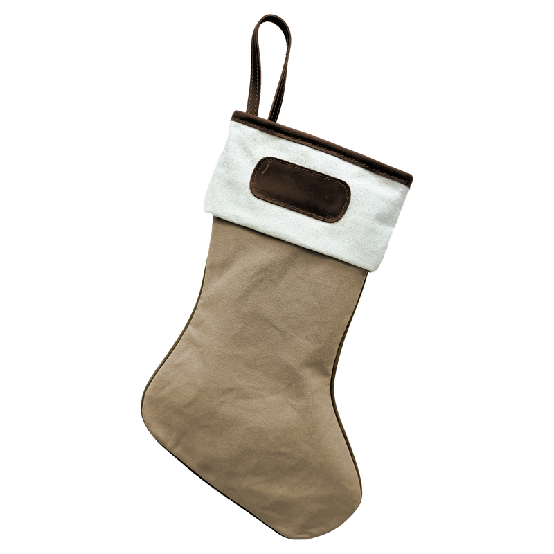 Jon Hart Design - Jh Christmas Stocking - Khaki Canvas