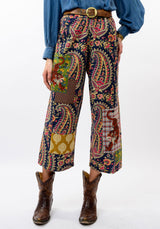 Tiger Patch Barrel Pant in Patch Floral