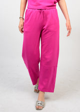 Barrel Knit Pant in Fuchsia