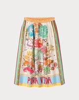 ME369 Vanessa Pura Vida Midi Skirt