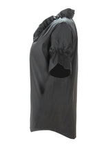 Crosby Silky Poplin Shirt in Black view 5
