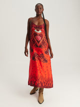 ME369 Olivia Red Aura Camisole Dress — view 3