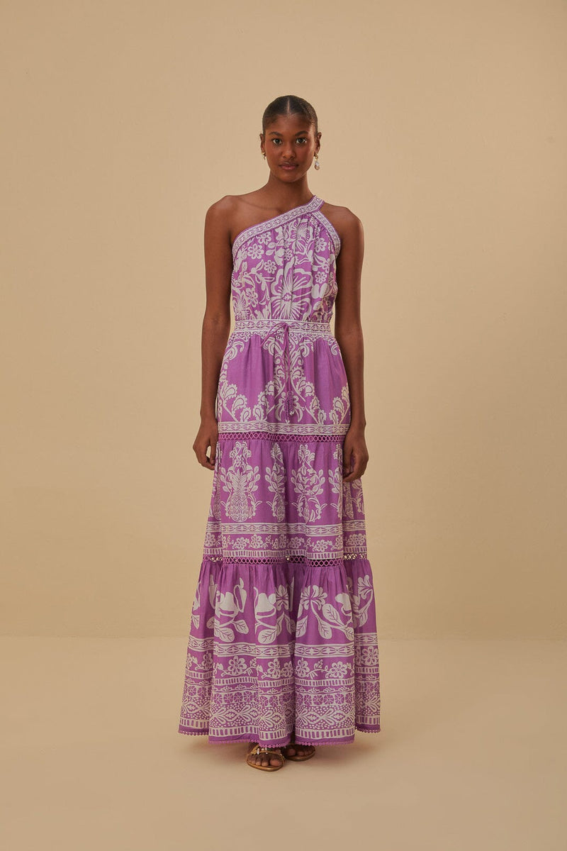 Farm Rio - Lilac Sweet Garden Maxi Dress - Medium