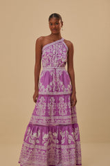 Farm Rio - Lilac Sweet Garden Maxi Dress - Medium