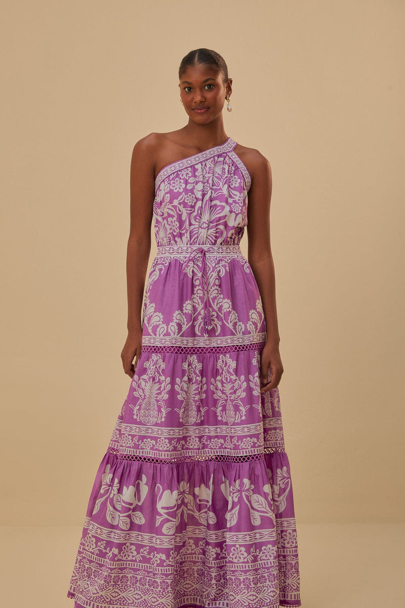 Farm Rio - Lilac Sweet Garden Maxi Dress - Medium