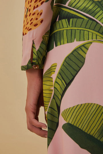 strapless open back dress Farm Rio