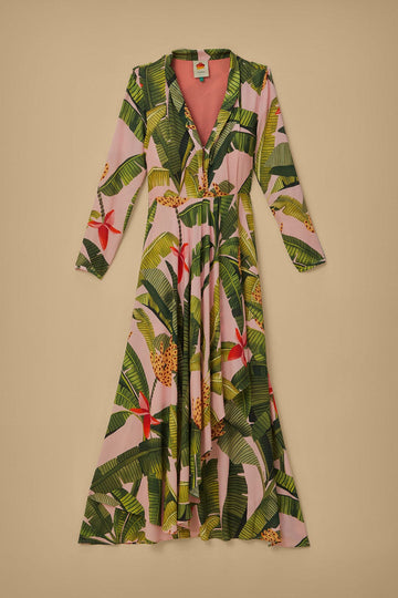 Farm Rio - Pink Banana Leaves Maxi Dress  Julien's a Lifestyle Store