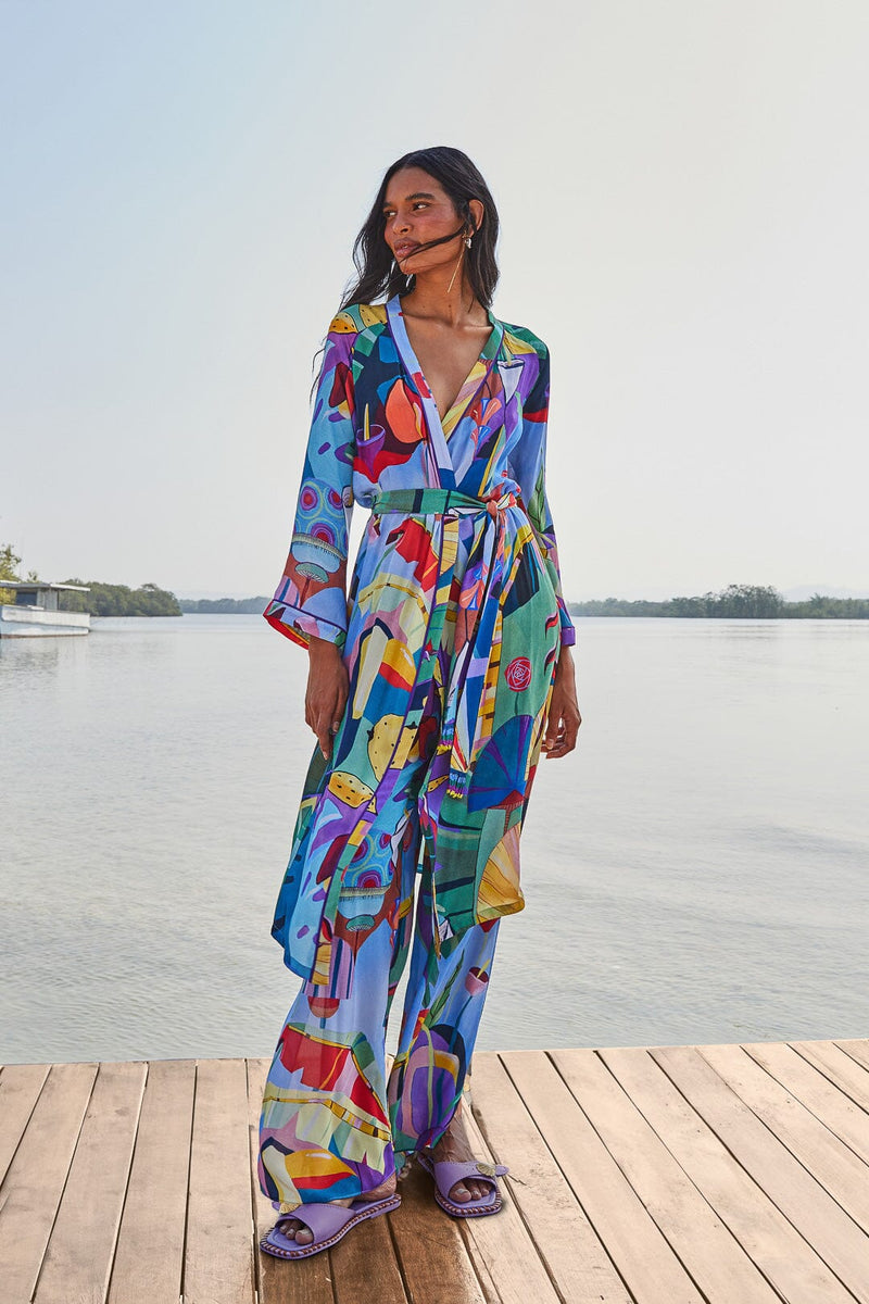 Farm Rio - Tropical Scenario Multicolor Pants