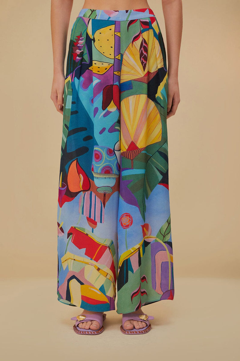 Farm Rio - Tropical Scenario Multicolor Pants